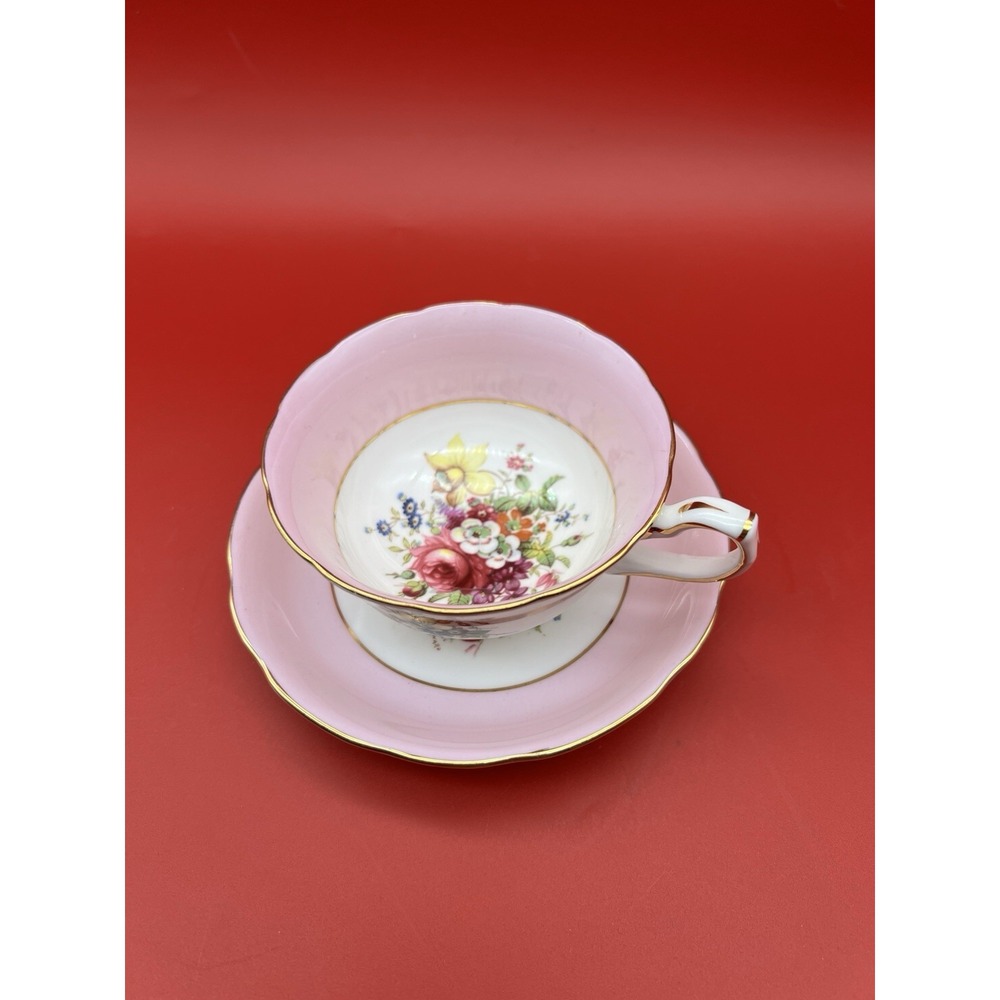 Vintage Hammersley Cup and Saucer Signed by Artist